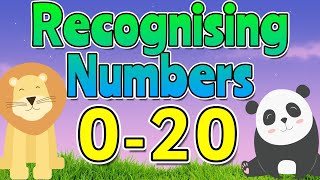 Recognising RANDOM Numbers 020 😊 Learn to Read amp Write Numbers 0 to 20  Miss Ellis 💜 [upl. by Crescentia]