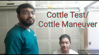 Cottle Test  Cottle Maneuver  ENT [upl. by Atterrol315]