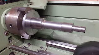 Come Fare Pezzo Di Precisione Con Il Tornio  Attrezzatura Meccanica  Machining A Big Part [upl. by Aitercul]