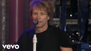 Bon Jovi  Livin’ On A Prayer Live on Letterman [upl. by Gay406]