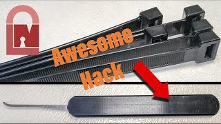 289 Awesome Cable Tie Pick Handles  Great Hack [upl. by Esiuqcaj]