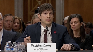 Ashton Kutcher gave an emotional testimony on modern slavery [upl. by Colp]