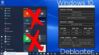 Debloat Windows 10 AND Remove All Apps  Windows10Debloater [upl. by Atonsah177]