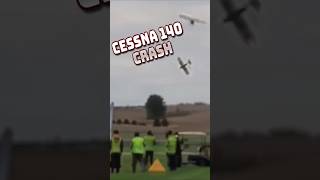 Cessna 140 Crash on Short Takeoff and Landing Event shorts aviation [upl. by Stasny]