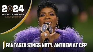 Fantasia performs the Star Spangled Banner at the 2024 CFB National Championship 🇺🇸 [upl. by Bogusz476]