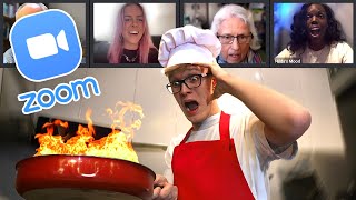 Hosting A FAKE Cooking Class On Zoom [upl. by Weisbart]