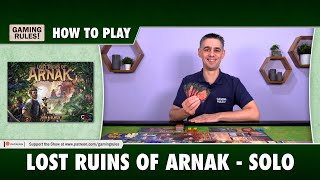 Lost Ruins of Arnak  How to Play the Solo game [upl. by Elleinaj397]