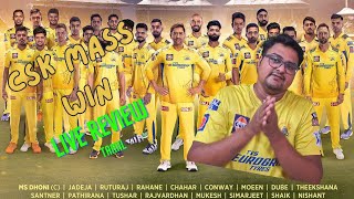 CSK Vs PBKS Match Review Tamil csk Win cskvspbks dhoni ruturaj tamilcricket ipl2024 [upl. by Hannazus396]