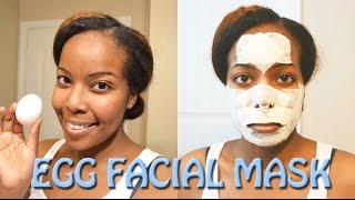 How To Remove Blackheads and Tighten Pores  Egg Facial Mask [upl. by Manara]