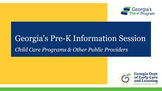 GAPREK Information Session Child Care Programs [upl. by Machutte714]