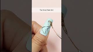 Tie Knot Nail Art 🎀 [upl. by Wyon]