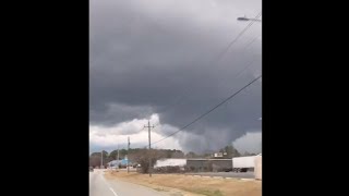 Possible tornado seen in Thomson Georgia [upl. by Forsyth]