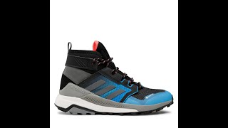 Туристически обувки Adidas Terrex Trailmaker Mid Gtx Black Grey Blue GZ0339 unboxing video [upl. by Elleahcim420]