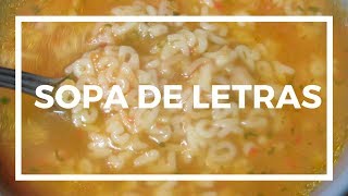 SOPA DE LETRAS  RECETA FÁCIL  LAS RECETAS DE MAMA [upl. by Fred]