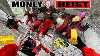 PARKOUR VS MONEY HEIST Boss gets out of prison kills traitor to get back money and gold  Epic POV [upl. by Vincentia]