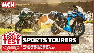 Which is the best sports tourer 2022 Suzuki GSXS1000GT vs Kawasaki Ninja 1000SX  MCN [upl. by Eseerehs]