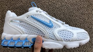 Nike Air Zoom Spiridon Cage 2 quotUniversity Bluequot Review  On Feet [upl. by Profant]