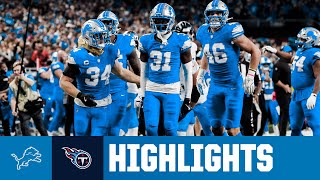 Detroit GOES OFF for 52 points in win vs Tennessee  Lions vs Titans Week 8 Highlights [upl. by Darcey]