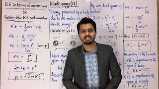 Kinetic energy  relation between kinetic energy and momentum  work power and energy  class11 [upl. by Atlee]