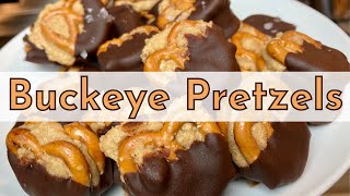 Chocolate Peanut Butter Buckeye Pretzels [upl. by Kata]