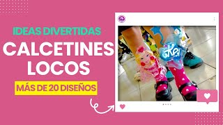 IDEAS PARA CREAR CALCETINES LOCOS 🎀Divertida manualidad [upl. by Orelu]