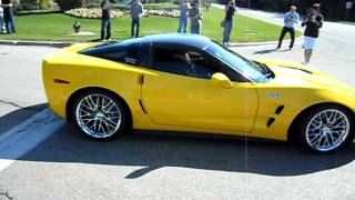 corvette ZR1 Leaving with huge acceleration [upl. by Elke]