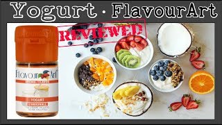 FlavourArt Yogurt – Review amp Recipe Base A nice accent for creams [upl. by Oruam]