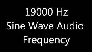 19000 Hz 19 kHz Sine Wave Sound Frequency Tone [upl. by Atsocal911]