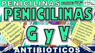 PENICILINA G BENZATÍNICA PROCAÍNICA SÓDICA Y PENICILINA V  GuiaMed [upl. by Anelrihs]