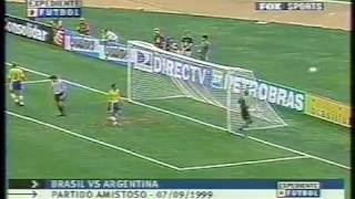 Brasil vs Argentina amistoso 1999 [upl. by Eimac]