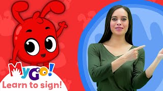 Learn Sign Language with Morphle Wheels On The Bus  MyGo  ASL for Kids [upl. by Hsetim]