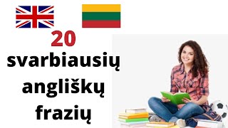 Išmok 20 svarbiausių angliškų frazių [upl. by Niras]