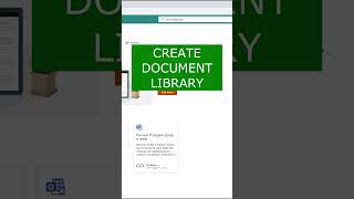 How to Create a Document Library in SharePoint Online sharepoint [upl. by Awhsoj526]