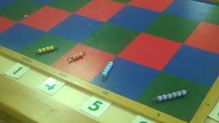 Montessori Checker Board Lesson [upl. by Bravin437]