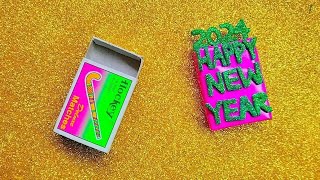 New Year Special Craft idea  New year decoration ideas New Year Card ❤️🧿🎊🎉🎁🎈✨ artbykajal [upl. by Yrdua]