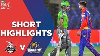 PSL2021  Short Highlights  Lahore Qalandars vs Karachi Kings  HBL PSL 6  Match 11  MG2T [upl. by Schluter]