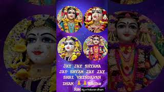 vrindavan radheradhe shyama shyam vrindavandham darshan radharani [upl. by Eastlake]