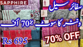 Sapphire Sale Today Flat 50 amp 30 OFF Unstitched  Sapphire Sale  sapphire end of season sale [upl. by Checani]