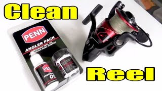 How to Clean Any Spinning Reels Penn Oil and Grease Angler Pack [upl. by Kursh]