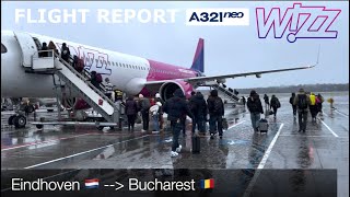 ✈️ Wizz Airs new A321neo  €949 from Eindhoven 🇳🇱 to Bucharest 🇷🇴 Flight Report ✈️ [upl. by Curson]