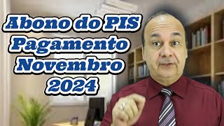 Abono do PIS Pagamento em Novembro 2024 [upl. by Templeton]