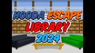 Hooda Escape Library 2024  Walkthrough  Hints  Cheats [upl. by Nylia]