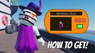 HOW TO GET THE INSOLENCE ZIZZY SKIN IN PIGGY STANCRAFT PIGGY RP [upl. by Chong219]