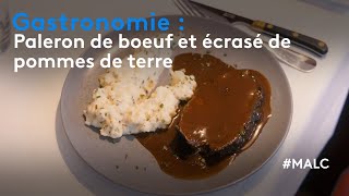 Gastronomie  paleron de bœuf et écrasé de pommes de terre [upl. by Narcho]