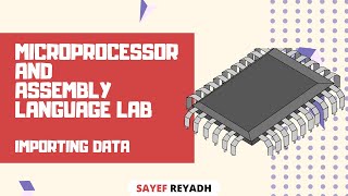 Assembly Language Tutorial Bangla EMU8086  4  Importing Data  বাংলা [upl. by Eelidnarb]