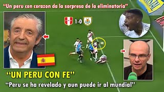 quotPERU REVIVEquot PERIODISTAS ESPAÑOLES REACCIONARON ASI A LA VICTORIA de PERU VS URUGUAY 10 HOY [upl. by Gonyea]