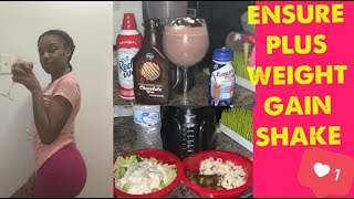 ENSURE PLUS WEIGHT GAIN SHAKE  WHAT I EAT FOR DINNER TO GAIN WEIGHT [upl. by Norit]