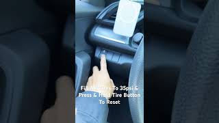 Civic Tire Pressure Reset honda hondacivic hondaaccord shorts short shortvideo automobile [upl. by Adikam]