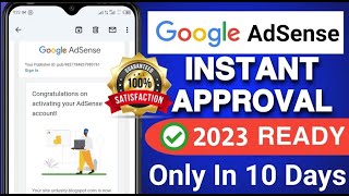 How To Get Google Adsense Approval Fast  AdSense Live Approval 2023  Subdomain Adsense Approval [upl. by Nylecoj]