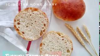 Tombik Ekmek poolish ön mayası  Turkish style burger bun recipe Poolish method [upl. by Mela873]